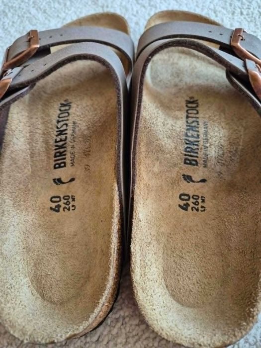Дамски  нови чехли BIRKENSTOCK   Чехли 'Arizona' в цвят Мока.Номер 40