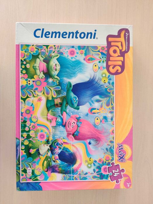 Детски пъзел Clementoni - Trolls Maxi