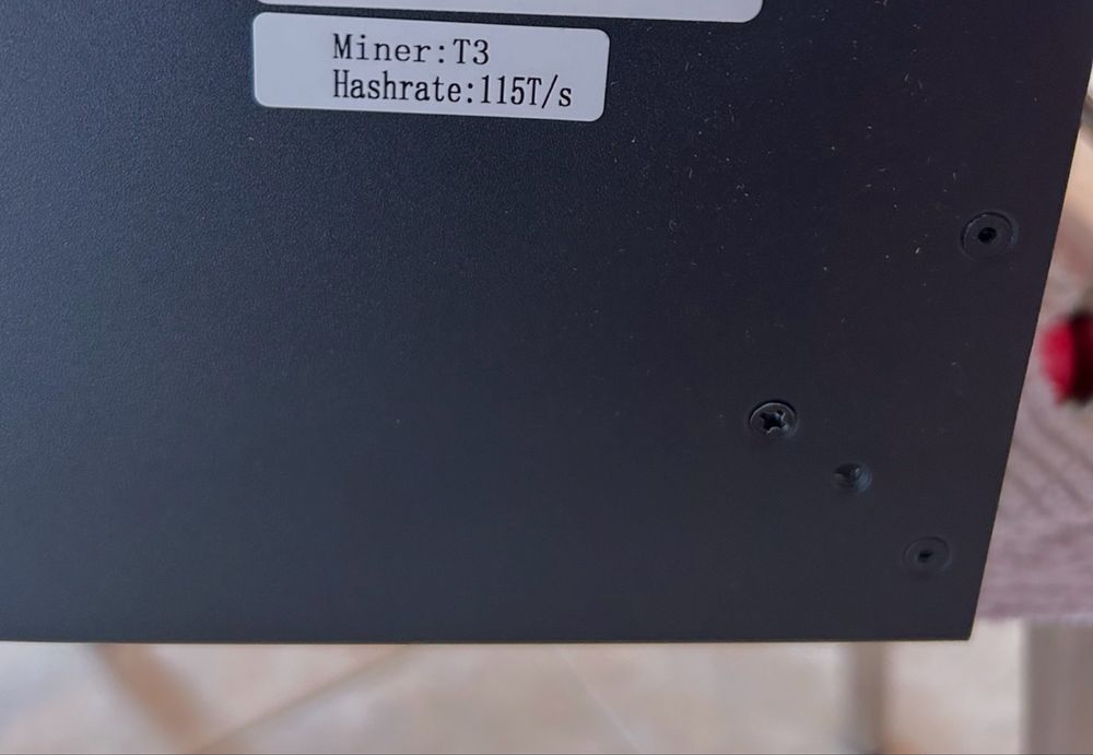 FLUMINER T3 115TH 1700W MINER Asic Bitcoin  Antminer Bitmain Asic Btc