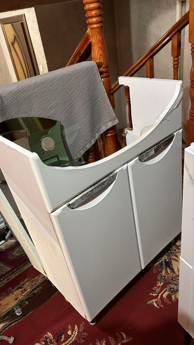 ванный набор, раковина, с шкфом