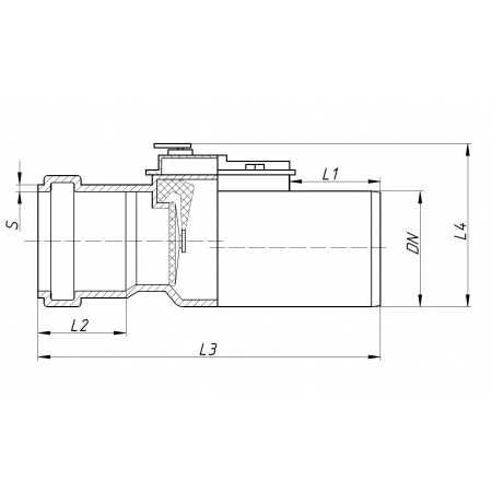Обратный клапан для канализации Obratniy klapon germany