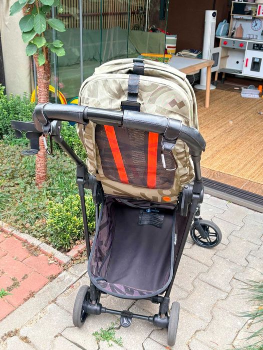 Cărucior Cybex Melio Carbon Olive sport + suport pahar original
