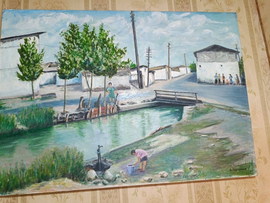 Картина старый город