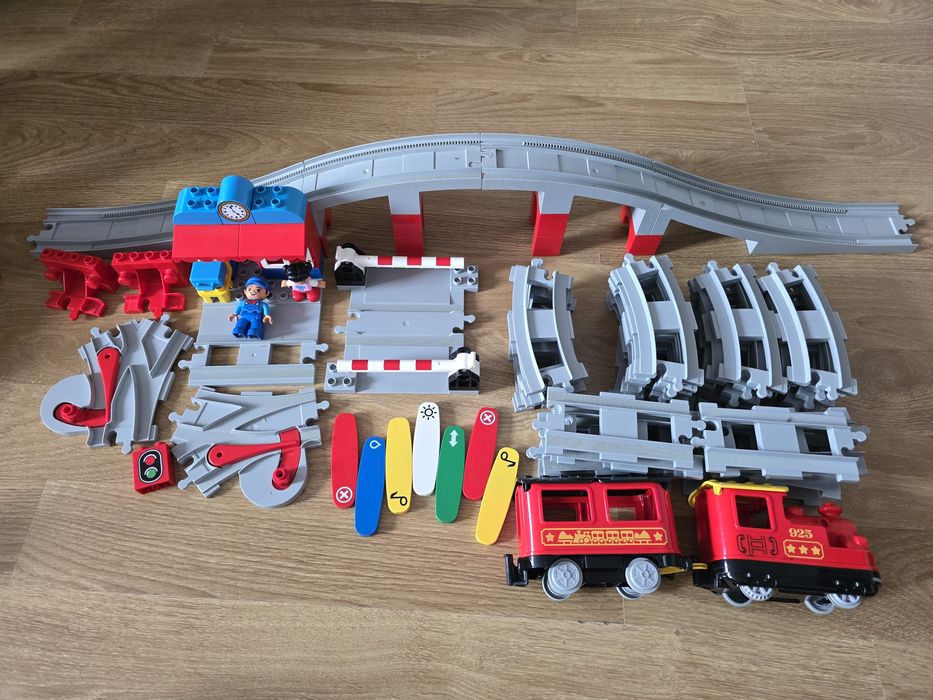 Tren Lego Duplo cu sine si pod (complet)+ alte seturi incomplete