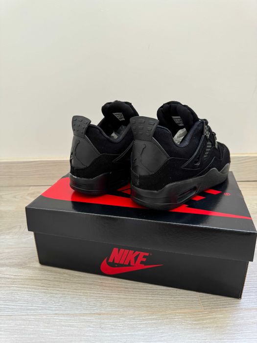 Adidasi AIR JORDAN 4 Black Cat, Produs Nou NIKE - Full Box
