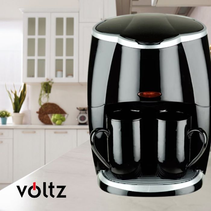 Кафеварка Rosberg R51170A 450W с две чаши, Черна, 2 ГОДИНИ ГАРАНЦИЯ