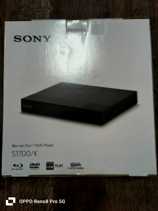Blu-ray плейър Sony BDP-S1700K, Smart, DVD плейър, Streaming