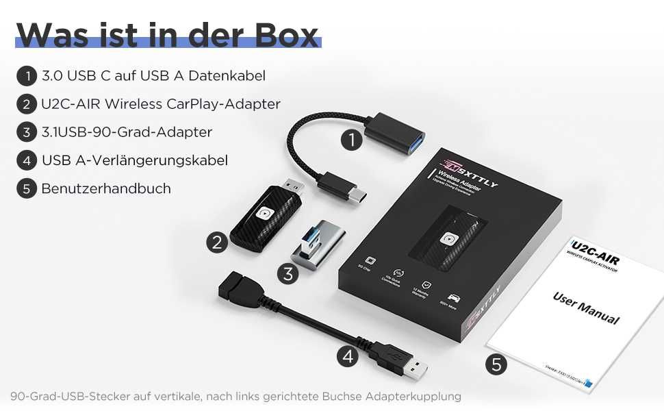 Безжичен адаптер за автомобил  MSXTTLY Carplay