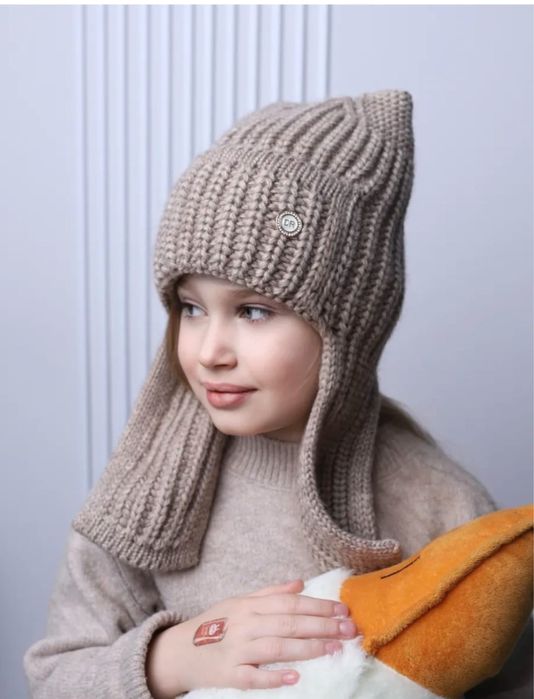 Шапка ушанка на флисе (5-7 лет)
