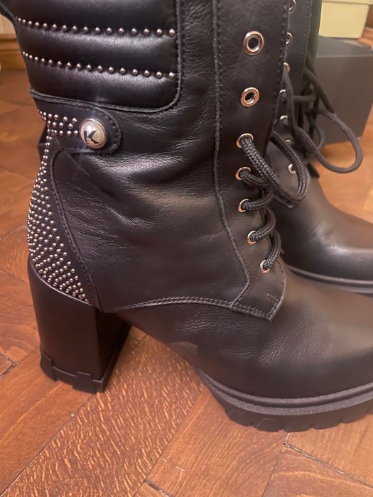 Кожени боти Karl Lagerfeld