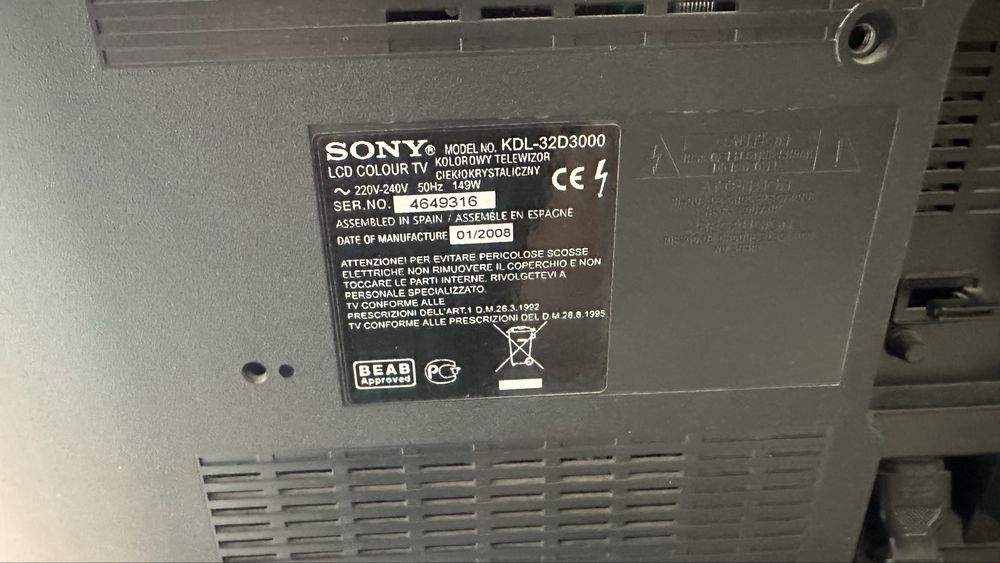 Продав телевизор Sony