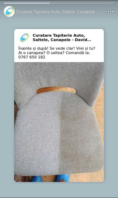 Curatare tapiterie canapele, fotolii, saltele la domiciliu