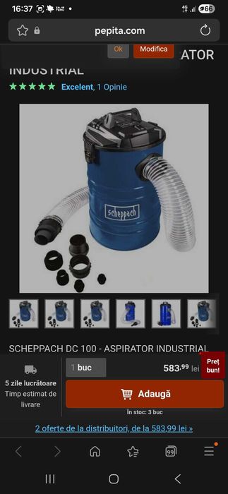 Vand circular si aspirator