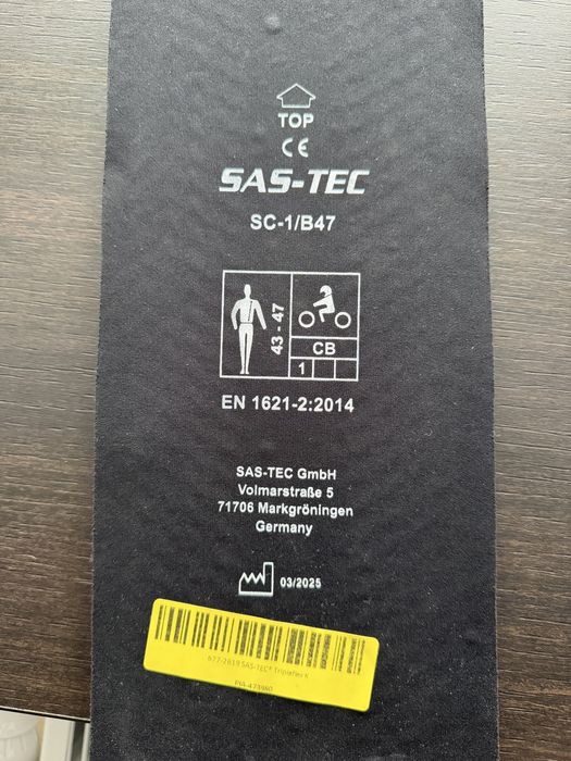 Protecție de coloană SAS-TEC SC-1/B47 Tripleflex Level 1