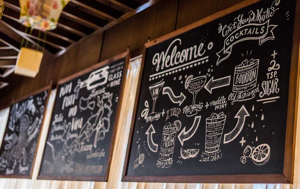 Меловая доска, штендер, Меню доска для кафе ресторан. На стену доски.