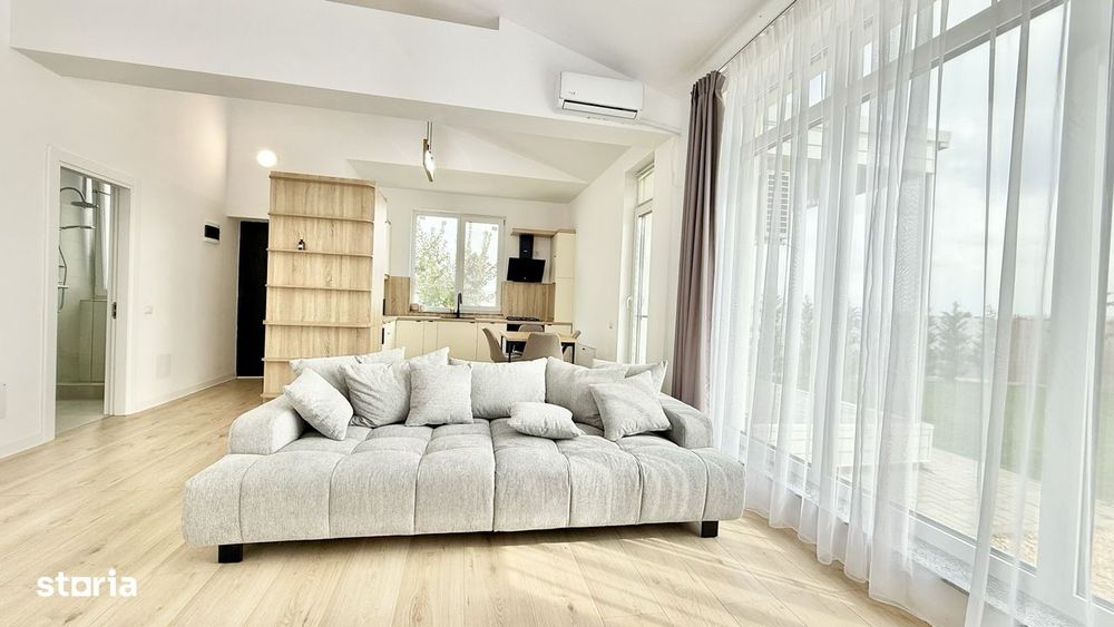 Inchiriez casa 4 cam Corbeanca, 500mp teren, cartier privat, liniște