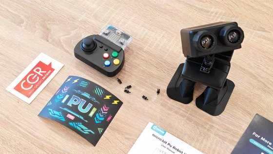 Kit pentru robotul ELECFREAKS PU cu micro:bit și baterii