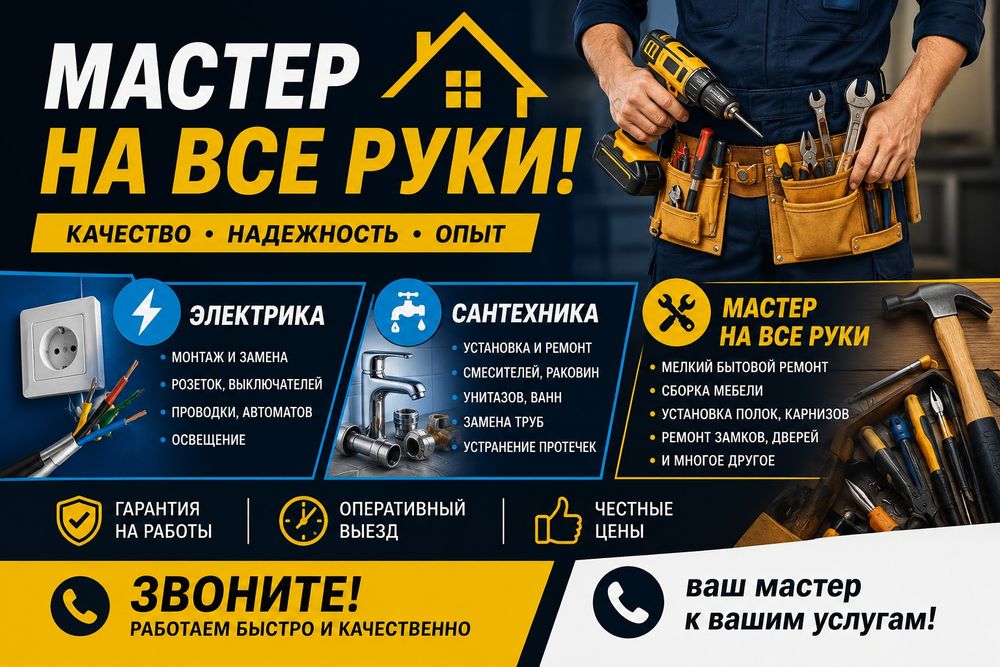 Предлагаю услуги электрика сантехника