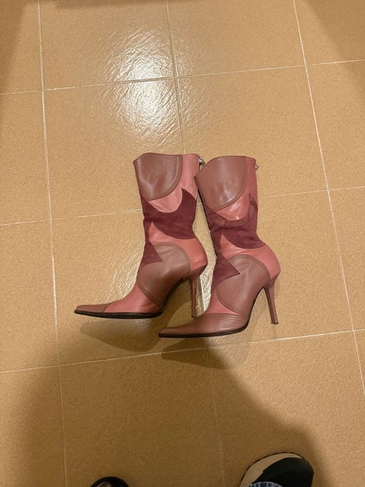 Италянски боти естесвена кожа нови 37