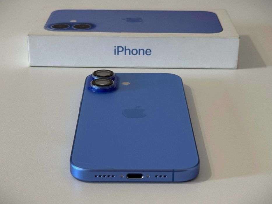 Бартер! iPhone 16 Ultramarine (Син) 92% Батерия.