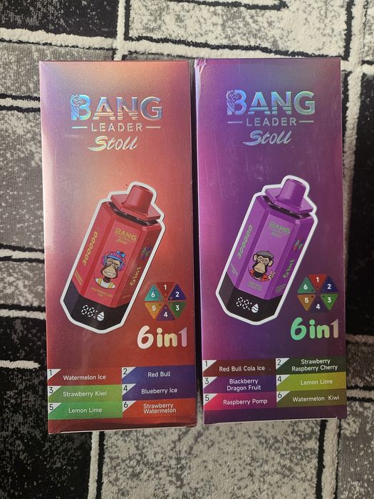 Vape Bang Leader Scoll 300.000 Puffs 6 Arome Display LED