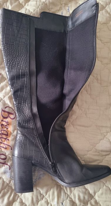 Cizme piele toc gros  Faith 39