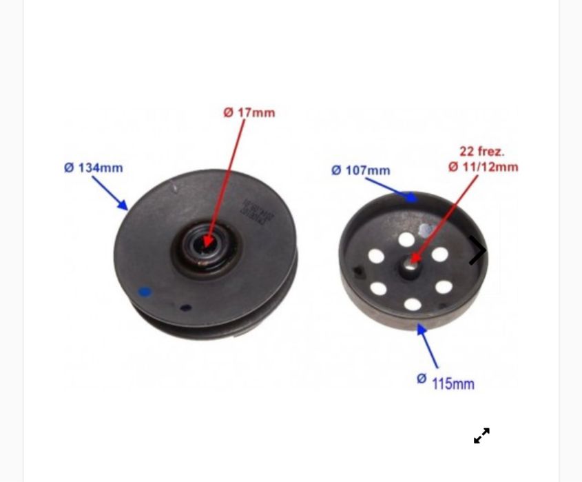 Ambreaj scuter piaggio zip