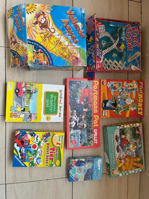 Голям лот от 8 броя детски настолни игри