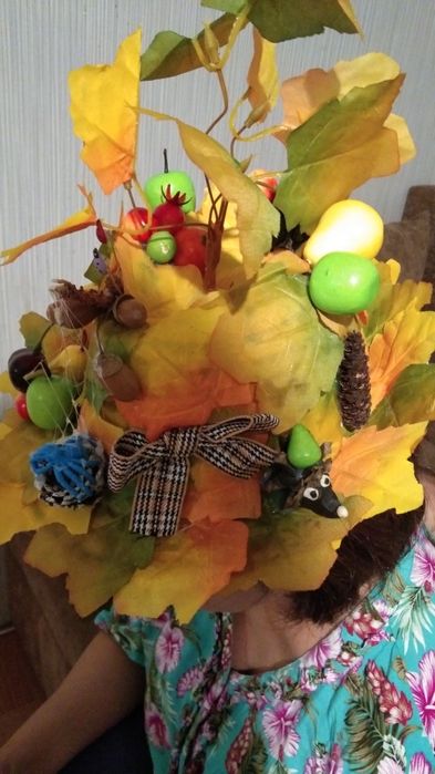 Осенняя поделка шляпа на бал