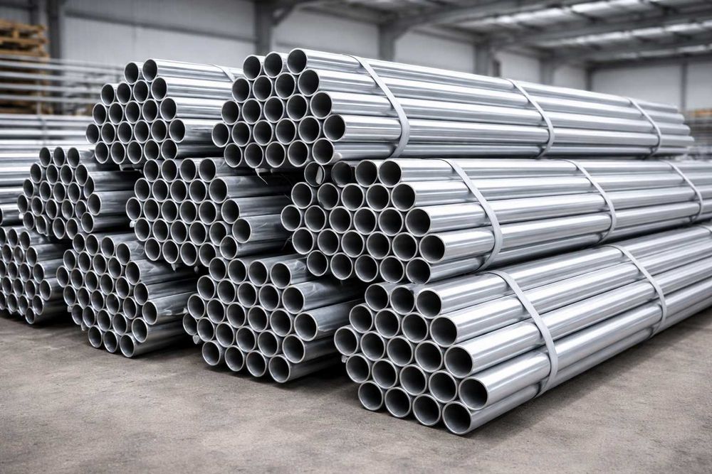 Трубы водогазопроводные оцинкованные 15×2,8 мм, 6–12 м, сталь 2пс