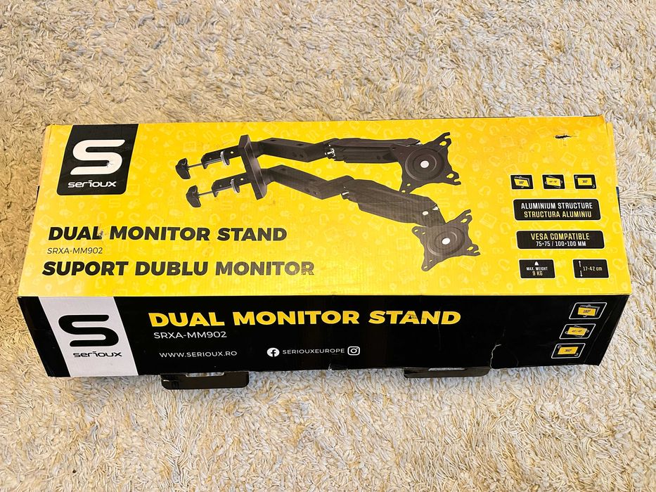 Suport monitor dublu