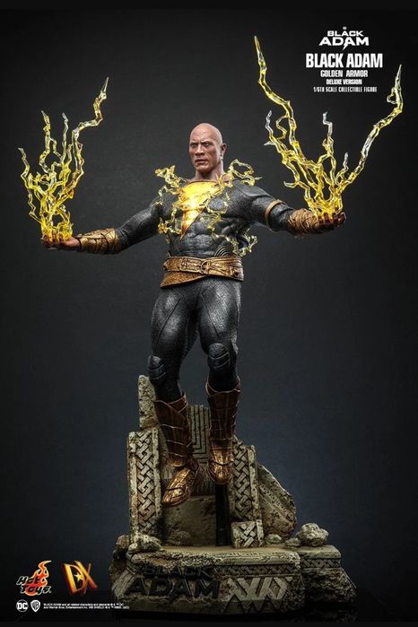DC Hot Toys DX 31 - Black Adam Golden Armor Deluxe, 1/6 figure - new, sealed with brown box