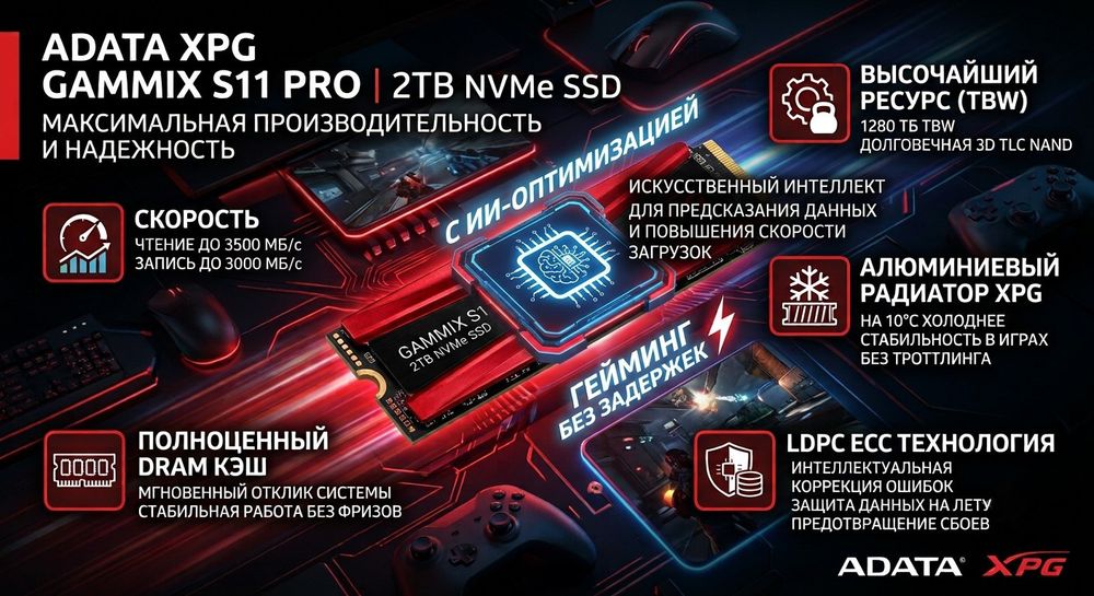 NVMe ssd 2TB  GAMMIX S11 Pro