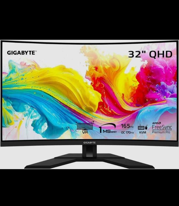 GIGABYTE M32QC — 32" QHD 165Hz изогнутый игровой монитор
