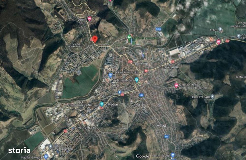 Cota 1/4 din Teren si constructie-Medias, judetul Sibiu.