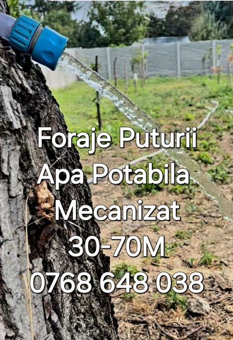 Foraje Puturii Apa Mecanizat- Profesional