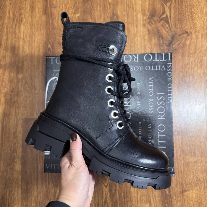 Ботинки Берцы НАТУРАЛЬНАЯ кожа на байке