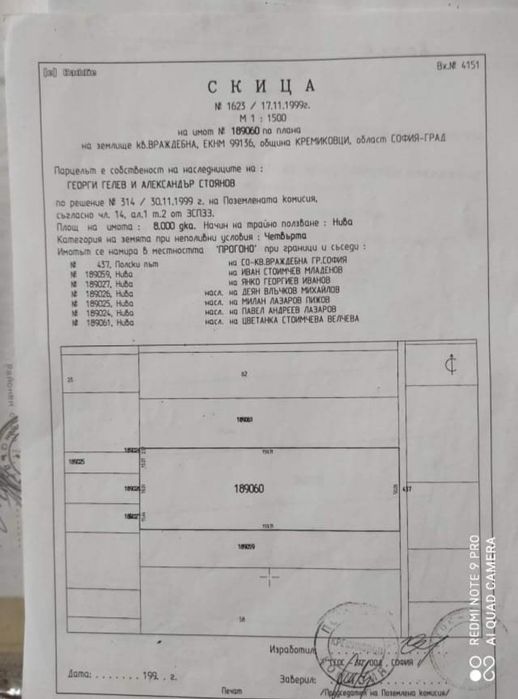 Парцел в град София