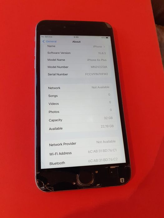 Iphone 6S Plus - 32 GB - Silver !