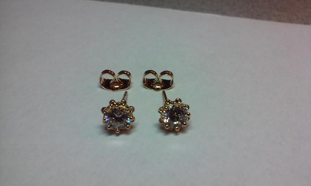 позлатени дамски детски обеци женски обеци обици бижу бижута