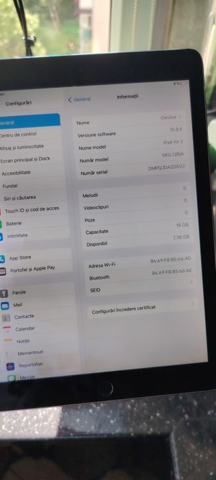 iPad Air 2  10.5 inch 16GB