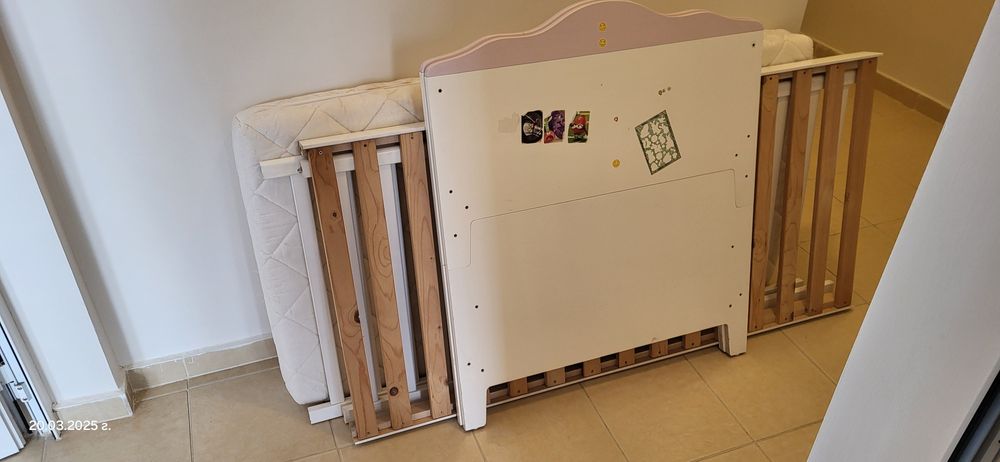 Детско легло с матрак 140/70 Ikea