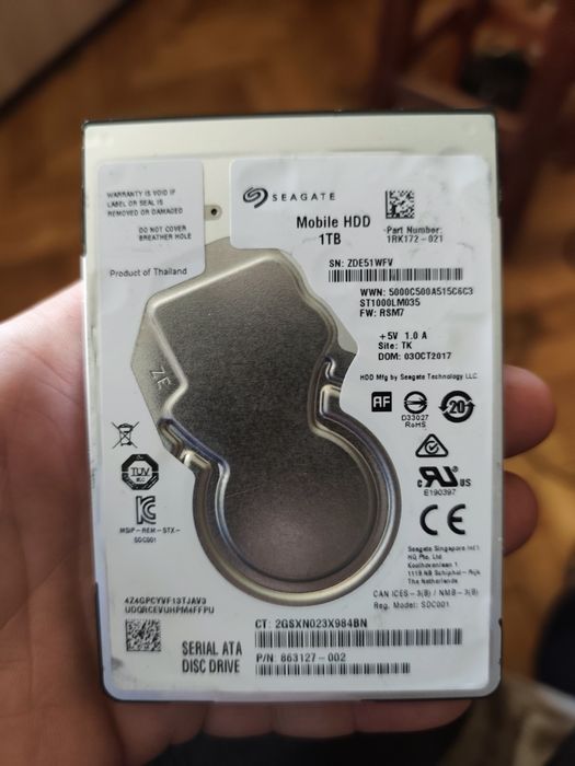 Hard-disk laptop Seagate 1tb 100%