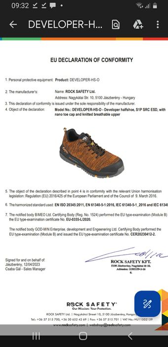 Vând bocanci rocksafety