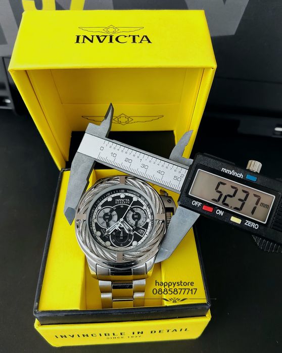 часовник INVICTA Reserve I-Force Chronograph Silver 52 mm, Инвикта нов