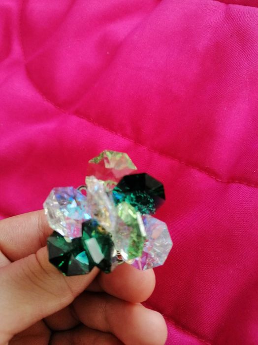 Пръстен от сваровски кристали