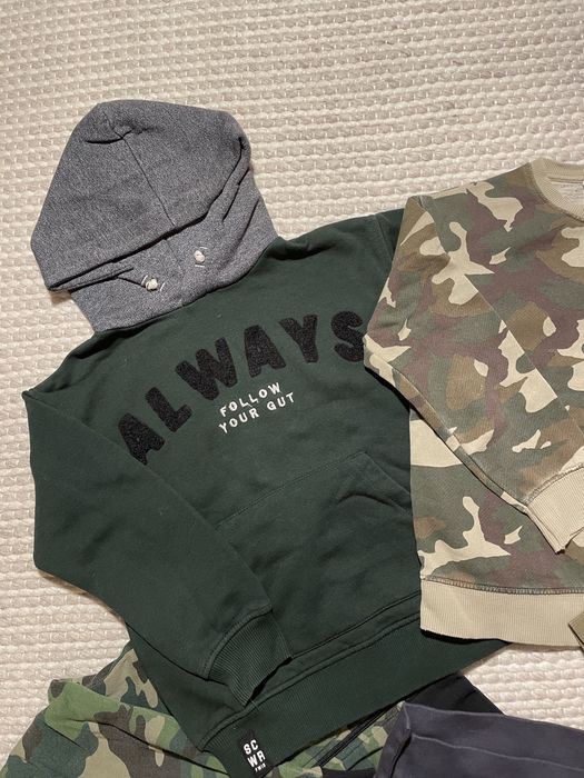 Детски камуфлажни суитчери Zara, Boboli, Next 122см