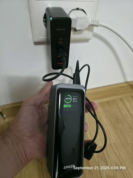 Încărcător Baseus GaN2 Pro 100W – 2xUSB-C + 2xUSB-A