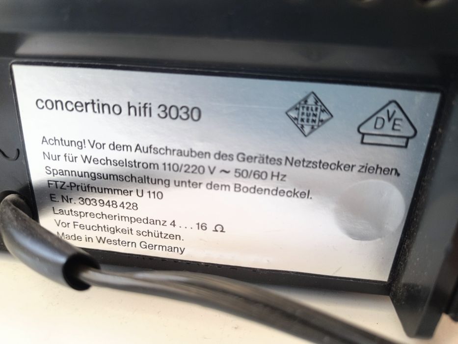 Telefunken concertino hi-fi 3030