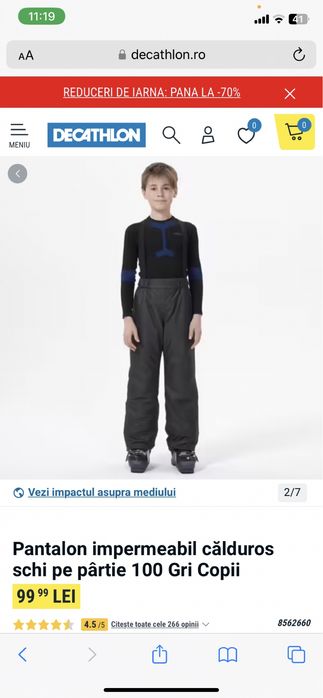 Pantaloni de ski impermeabili Wedze